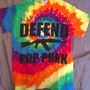 Rainbow Tie Dye Man Overboard Shirt